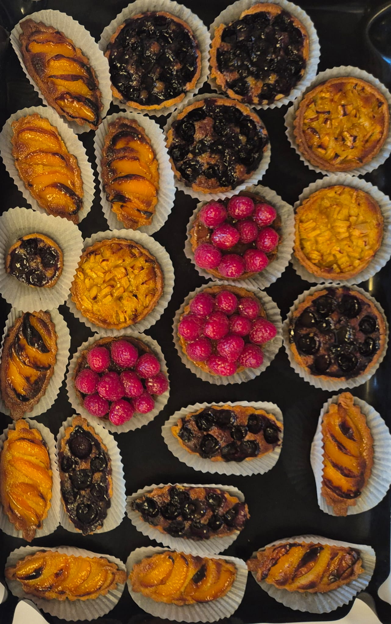 Assortment of Frangipane Tartelettes